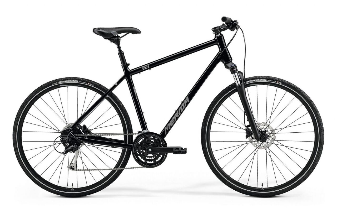 Велосипед Merida Crossway 100 (M/51cm, GlossyBlack/MattSilver, 2021)