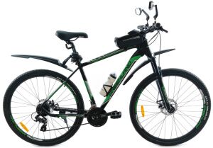 Велосипед GreenLand REACTIVE 29 2.0 (21, черный/зеленый, 2024)