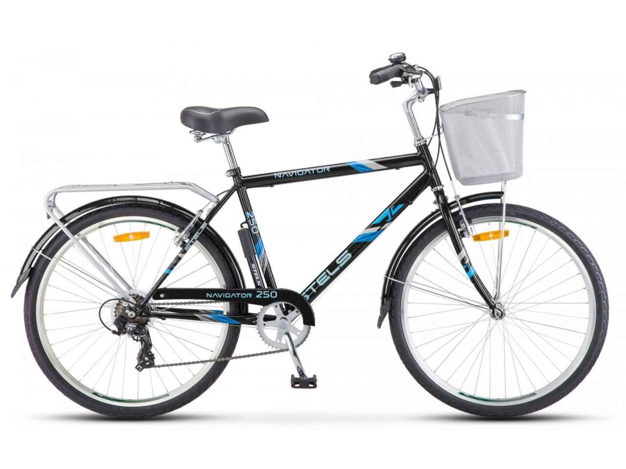 Велосипед Stels Navigator 250 Gent 26 Z010 (19, синий/черный, 2021)