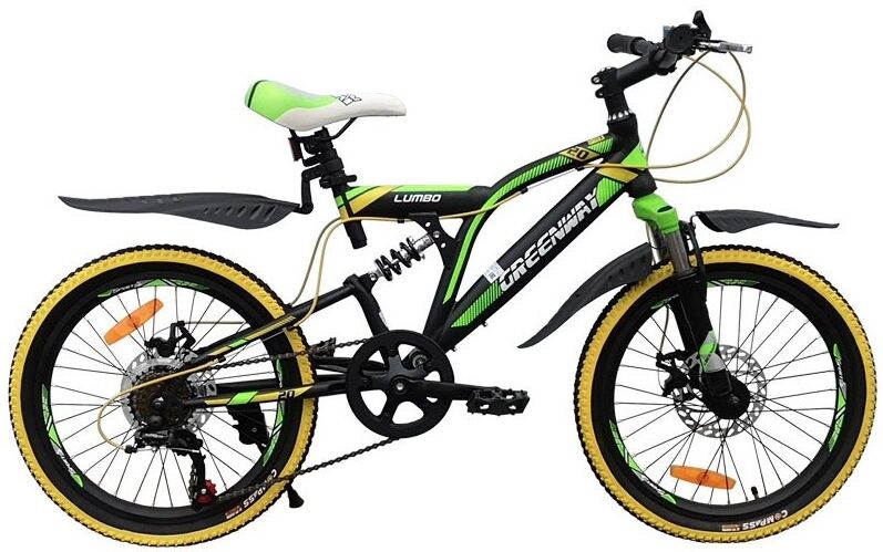 Детский велосипед Greenway Lumbo 20 (чёрный/зеленый, 2020)