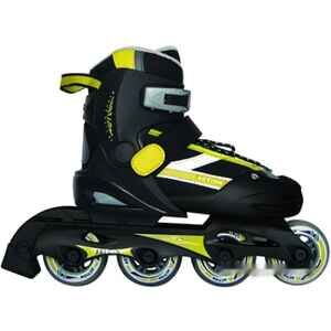 Роликовые коньки Vimpex Sport PW-121A (р. 27-30, черный/зеленый)