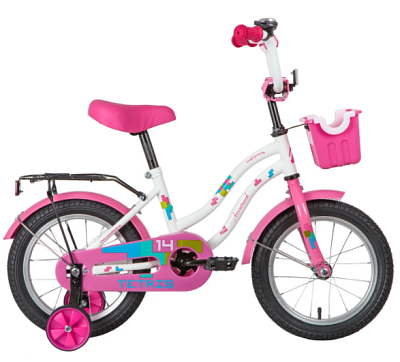 Детский велосипед Novatrack Tetris 14 (белый, 2020)