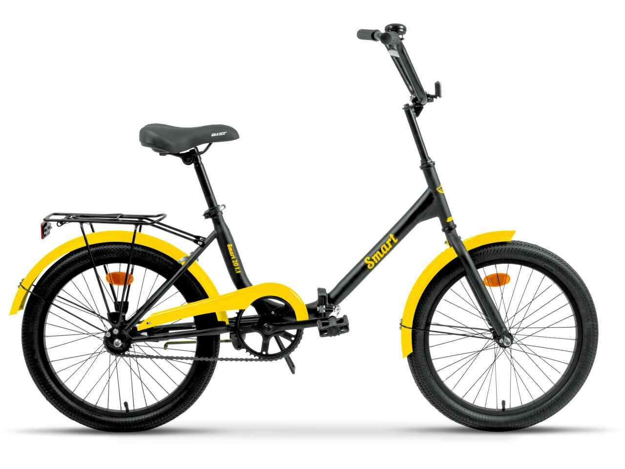 Велосипед Aist Smart 20 1.1 (черный/желтый, 2025) Велосипед Aist Smart 20 1.1 (черный/желтый, 2025)