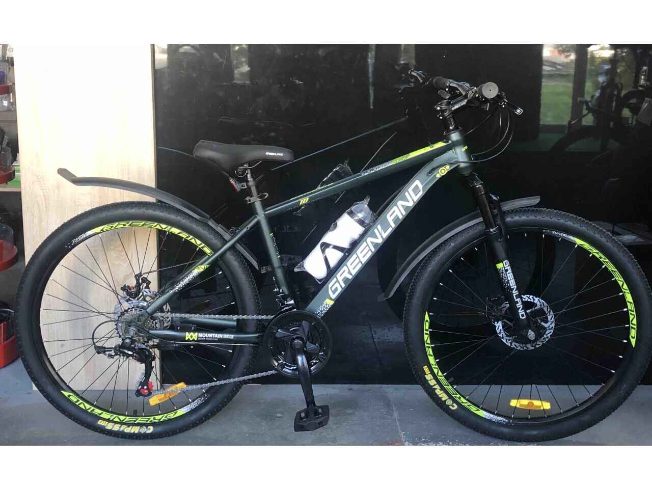 Велосипед GreenLand Genesis 26 (16, черный/зеленый) Велосипед GreenLand Genesis 26 (16, черный/зеленый)