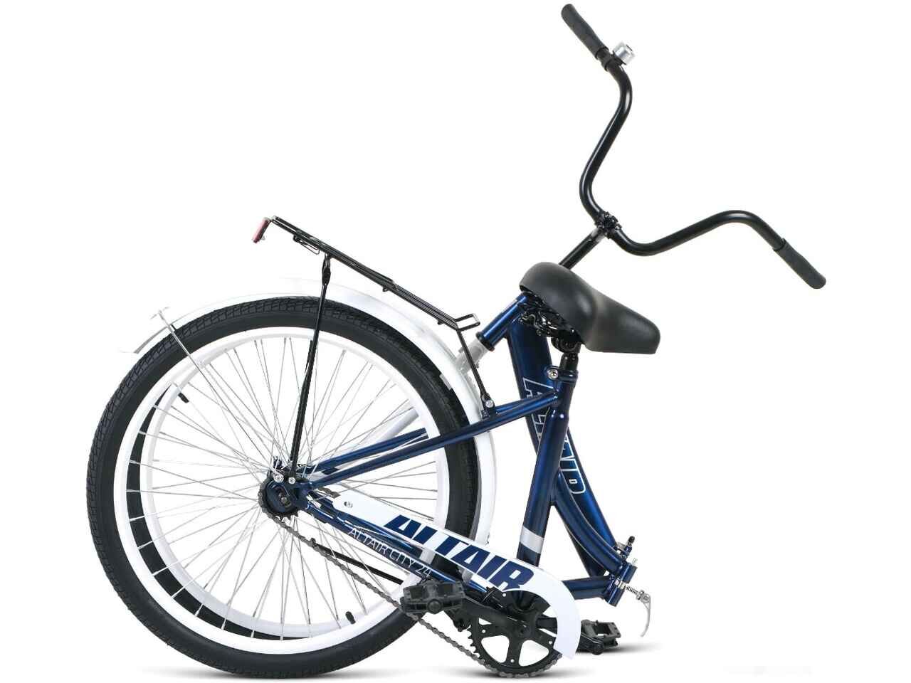 Велосипед ALTAIR City 24 (16, темно-синий/серый, 2023)