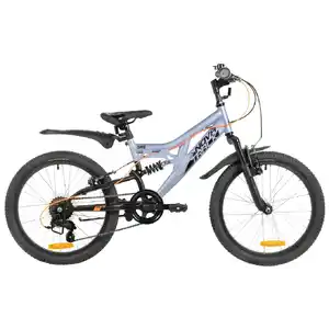 Детский велосипед Novatrack Shark 20 (серо-голубой, 2026) 20SS6V.SHARK.GRB6