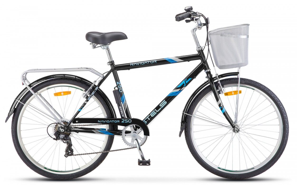 Велосипед Stels Navigator 250 Gent 26 Z010 (19, синий/черный, 2021)