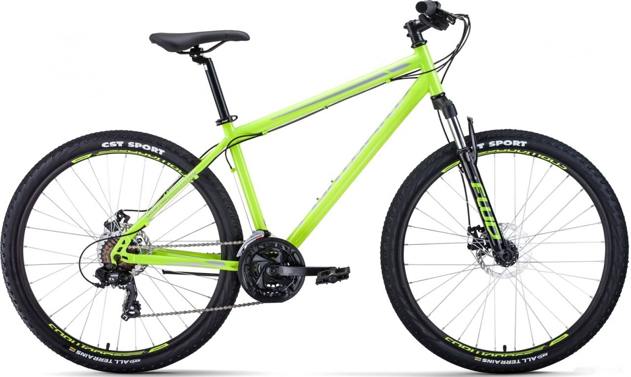 Велосипед Forward Sporting 27.5 2.0 disc р.17 2021 (зеленый)