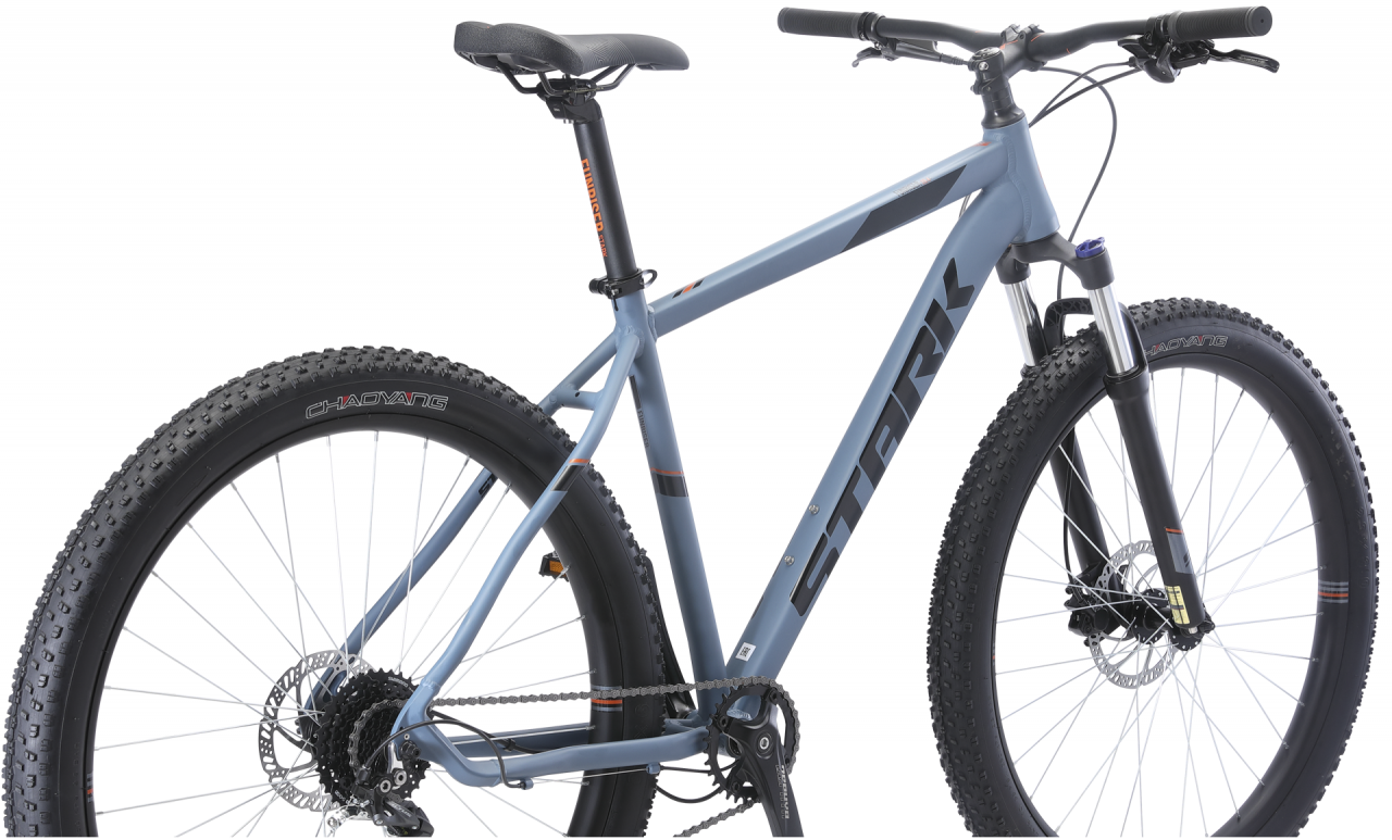 Велосипед Stark Funriser 29.4+ HD (18, серый/оранжевый, 2021)