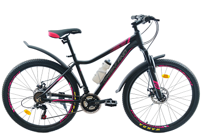 Велосипед GreenLand Sunset 7S 26 (16, черный/розовый)