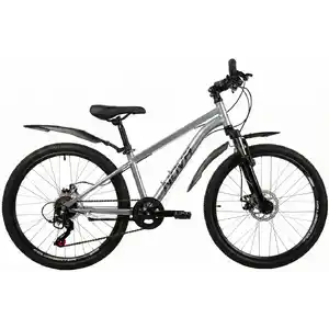Велосипед Novatrack Battler 24 D (12, серебристый, 2026) 24SHD.BATTLER.12SL6