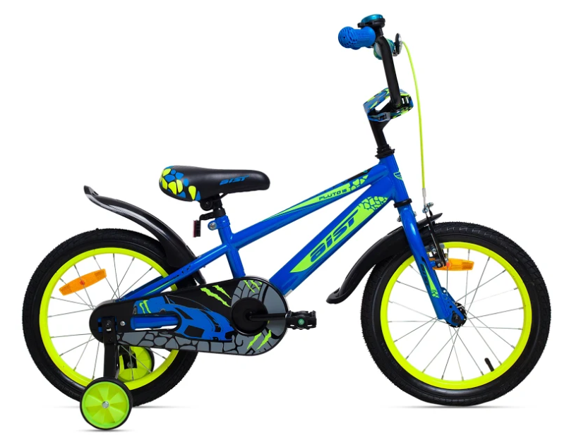 Детский велосипед Aist Pluto 16 (синий/желтый, 2021)