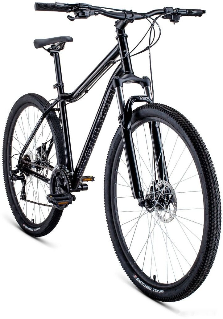 Велосипед Forward Sporting 29 2.0 disc р.17 2022 (черный/темно-серый) RBK22FW29900