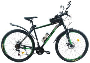 Велосипед GreenLand Scorpion 27.5 (21, черный/зеленый) Велосипед GreenLand Scorpion 27.5 (21, черный/зеленый)