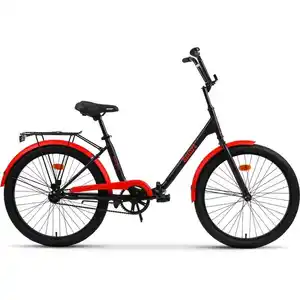 Велосипед Aist Smart 24 1.1 2025 (черный/красный)