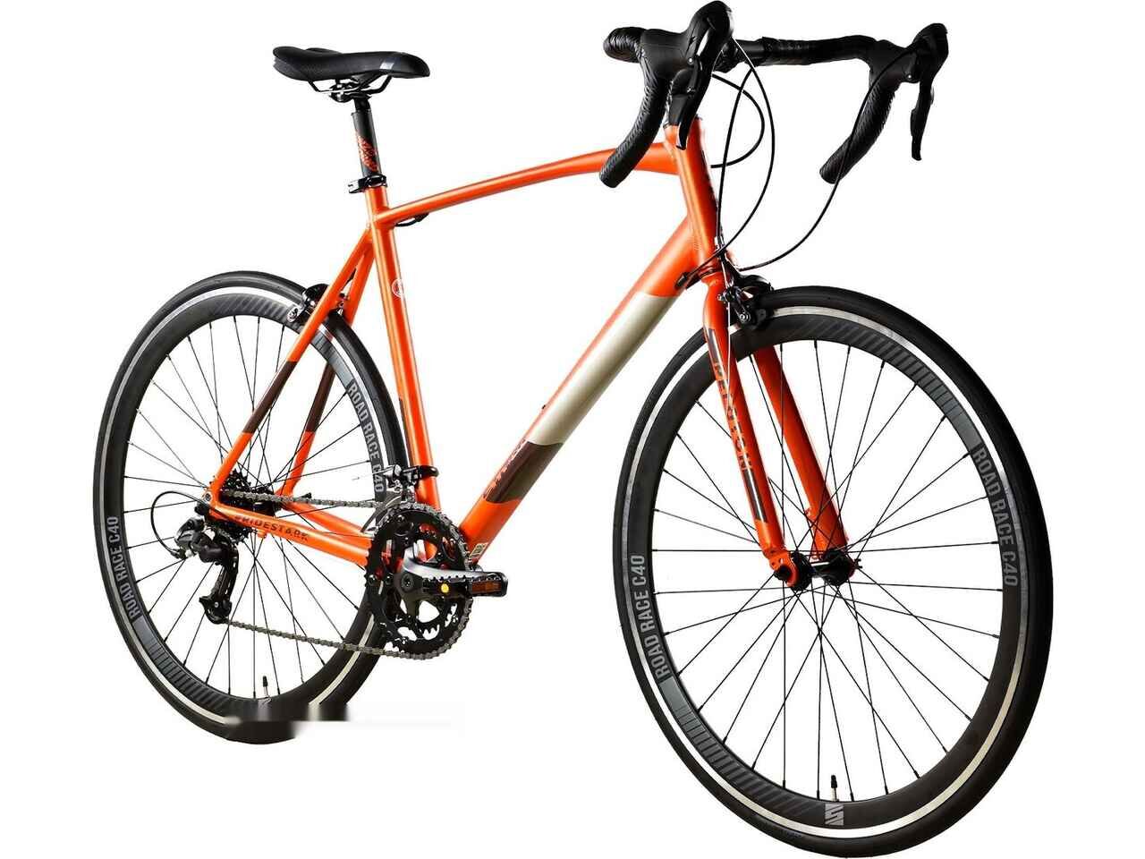 Велосипед Stark Peloton 700.1 р.18 2024 (оранжевый/черный/серый) Велосипед Stark Peloton 700.1 р.18 2024 (оранжевый/черный/серый)