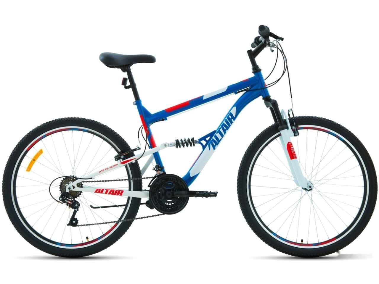 Велосипед ALTAIR MTB FS 26 1.0 р.18 2022 (синий/красный)