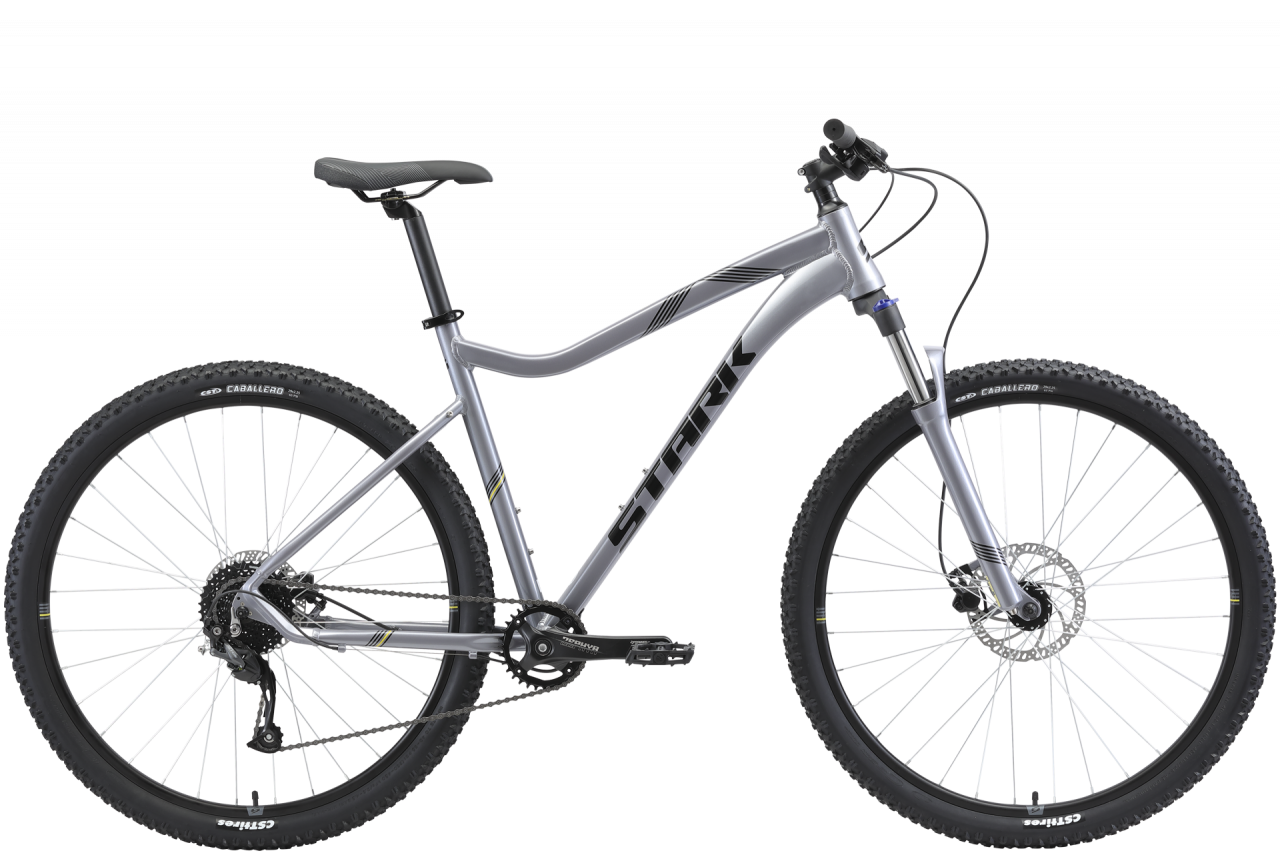 Велосипед Stark Tactic 29.4 HD (22, серебристый/черный, 2021)