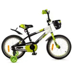 Детский велосипед Favorit Sport 16 (черный/зеленый) SPT-16GN2