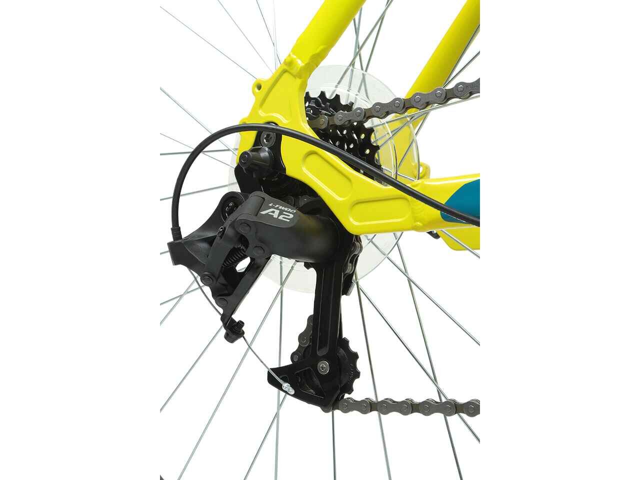 Велосипед Forward Apache 27.5 1.2 (17, желтый/зеленый, 2022)