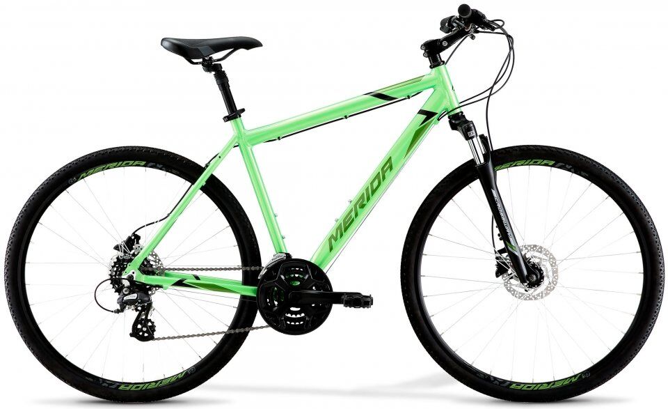 Велосипед Merida Crossway 10-D (XS/44cm, Green/Black/Green, 2021)