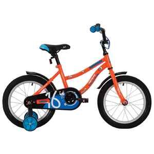 Детский велосипед Novatrack Neptune 14 (оранжевый/синий, 2020)