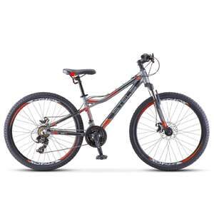 Велосипед Stels Navigator 610 MD 26 V040 (16, серый/красный, 2022) Велосипед Stels Navigator 610 MD 26 V040 (16, серый/красный, 2022)