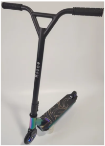 Трюковый самокат Ricos Fiery JL-303 (черный/разноцветный) Трюковый самокат Ricos Fiery JL-303 (черный/разноцветный)