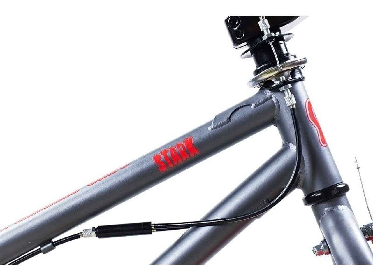 Велосипед Stark Madness BMX 3 2025 (темно-серый матовый/красный) Велосипед Stark Madness BMX 3 2025 (темно-серый матовый/красный)
