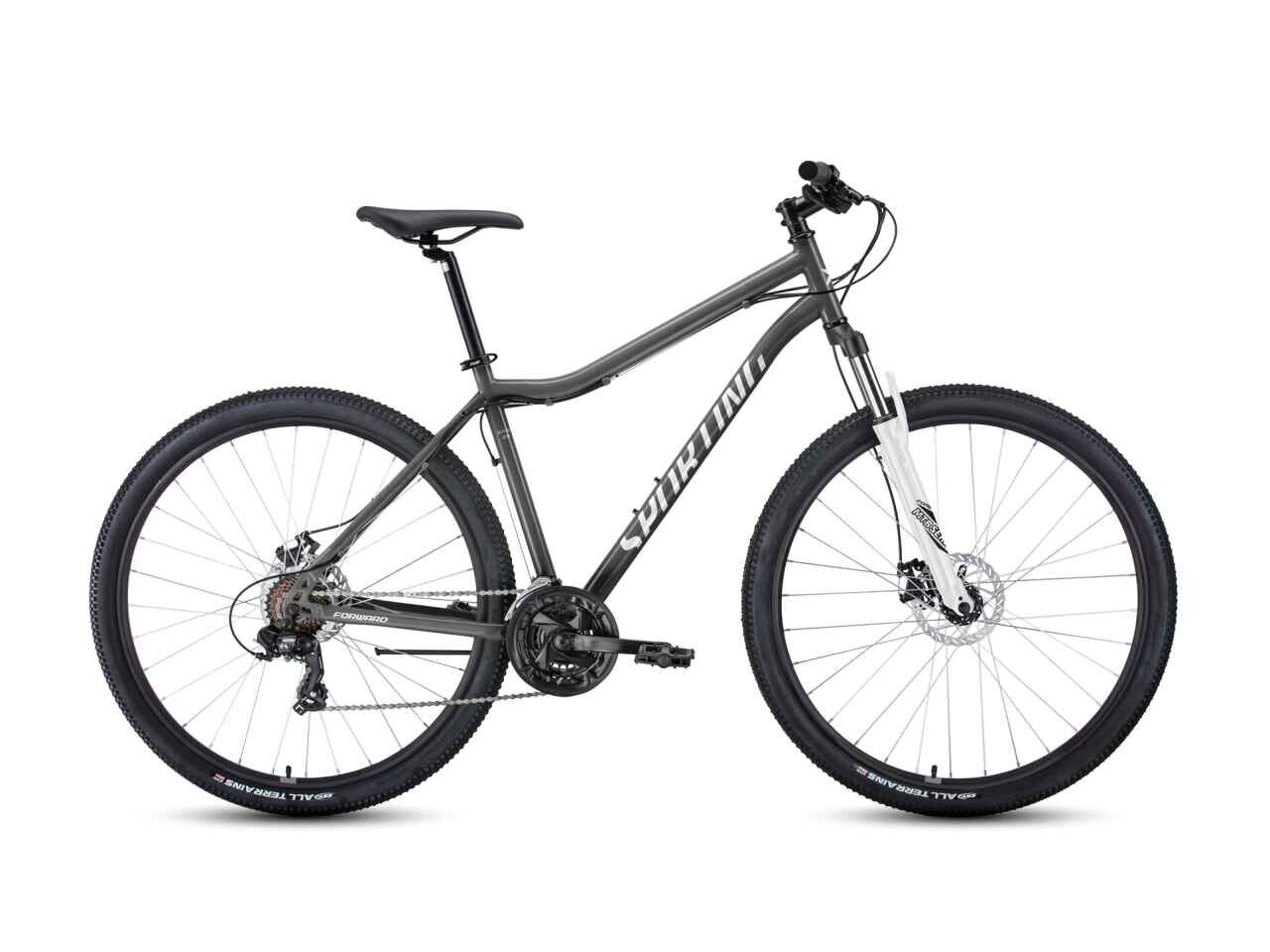 Велосипед Forward Sporting 29 2.0 D р.21 2022 (черный/белый)
