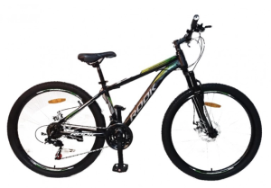 Велосипед Rook MS261D-BK/YW-18 (черный/желтый)