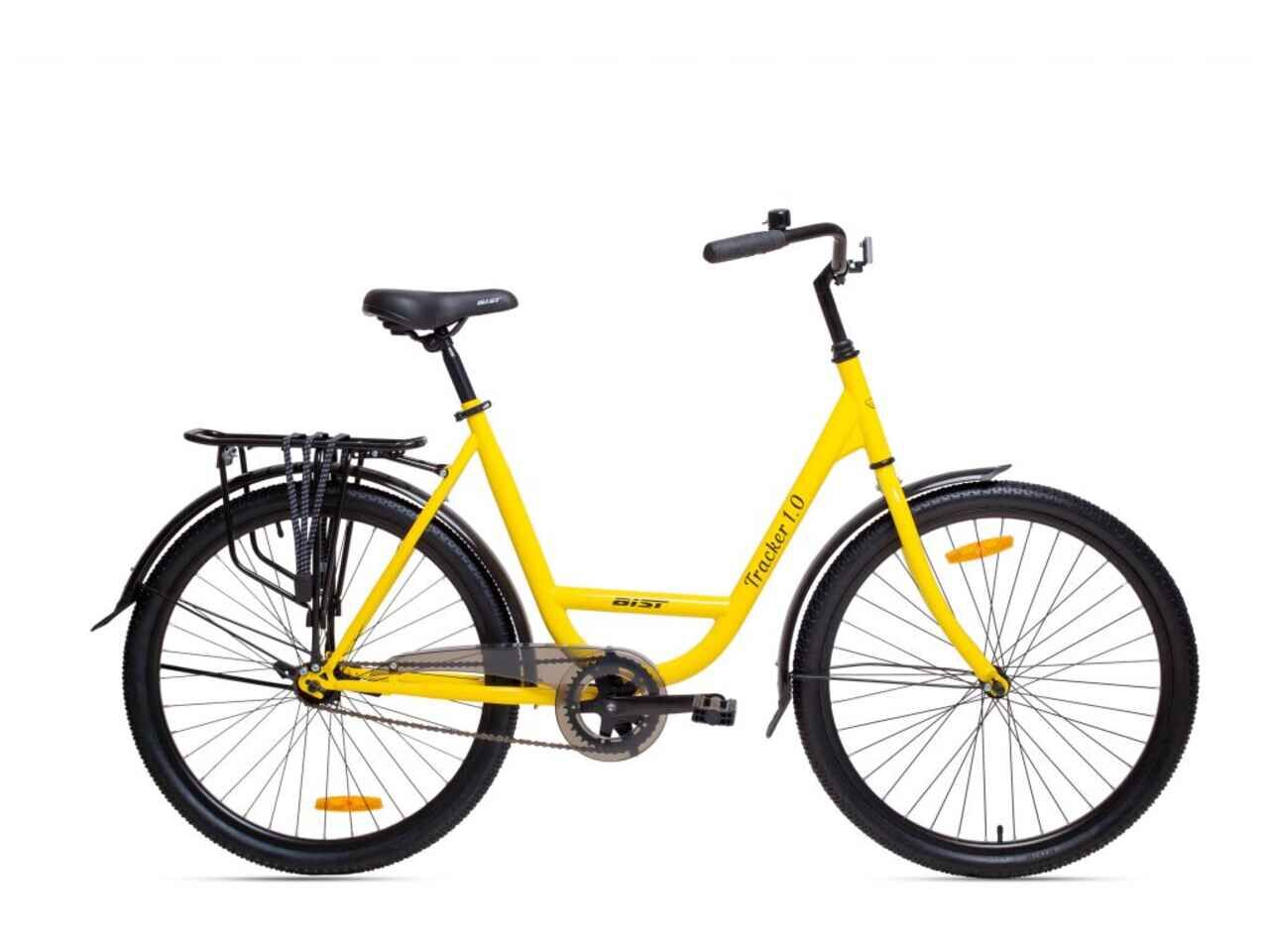 Велосипед Aist Tracker 1.0 (19, желтый, 2022)
