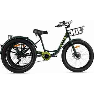 Велосипед Sitis CARGO рикша FAT 24 (черный/зеленый, 2025)