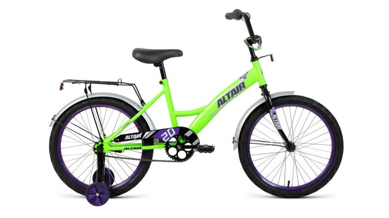 Детский велосипед ALTAIR Kids 20 (зеленый/фиолетовый, 2022)