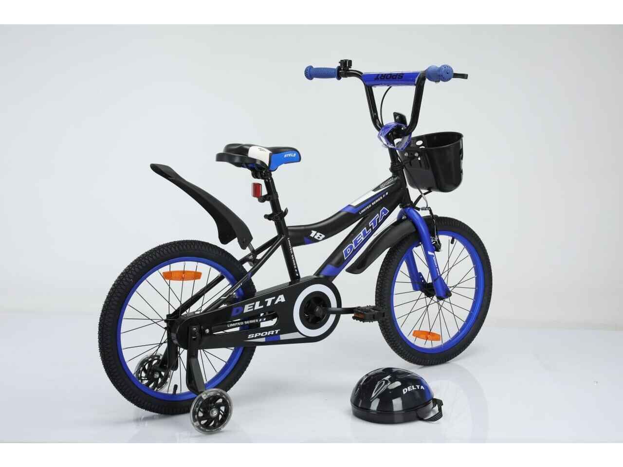 Детский велосипед DELTA Sport 18 (черный/синий) Детский велосипед DELTA Sport 18 (черный/синий)
