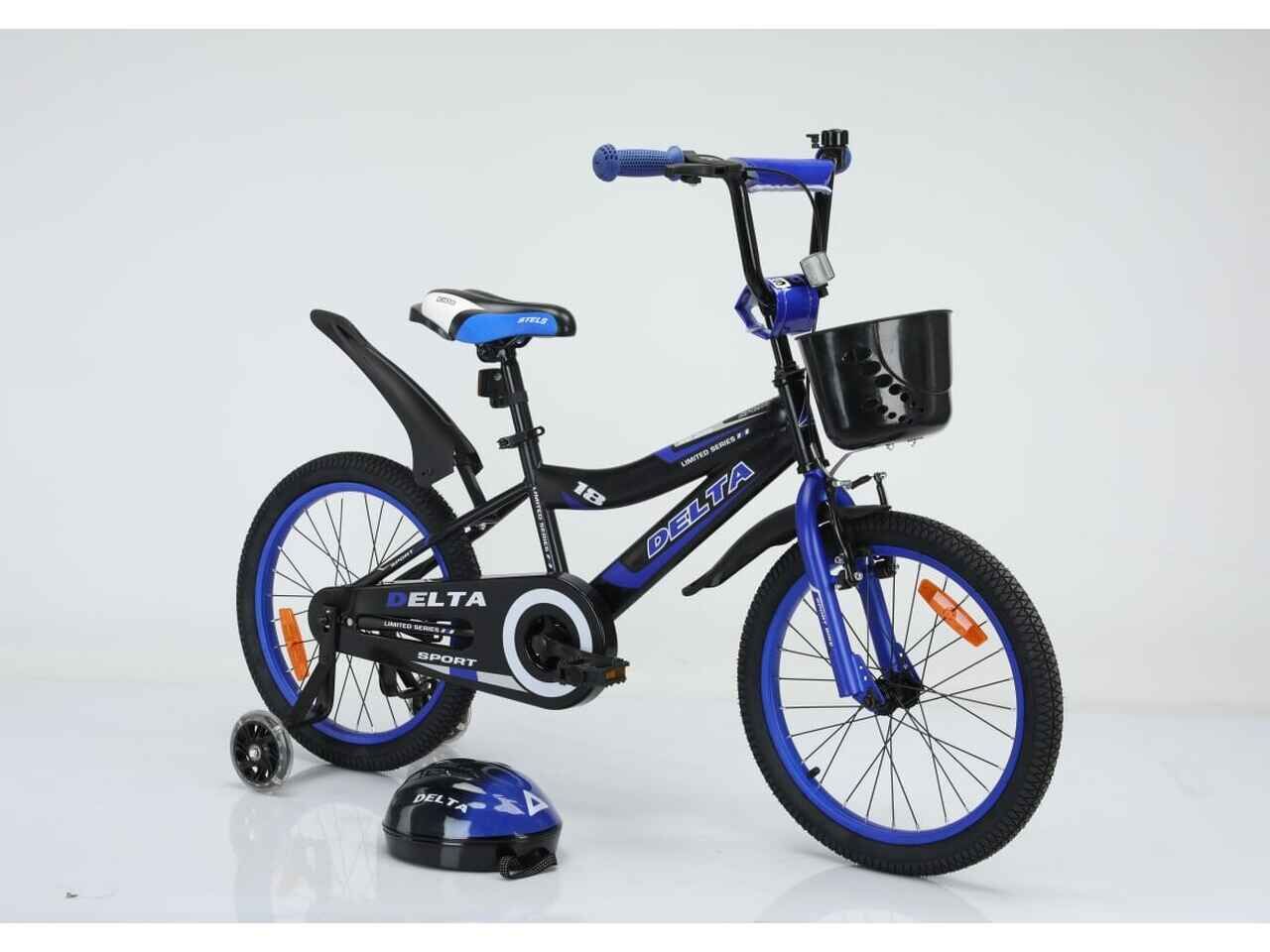 Детский велосипед DELTA Sport 18 (черный/синий) Детский велосипед DELTA Sport 18 (черный/синий)